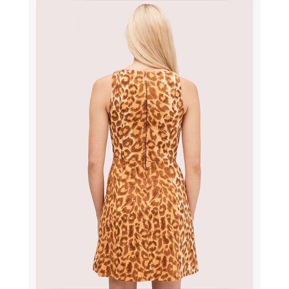Kate Spade Panthera Cheetah Print Ponte Knit Sheath Dress Size XL Sleeveless NWT - Picture 9 of 13